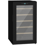 24 Bottles Wine Fridge With Glass Door Digital Touch Screen