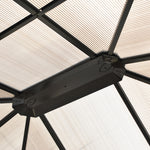 4 X 3.6m Hardtop Gazebo Canopy With Roof And Aluminium Frame