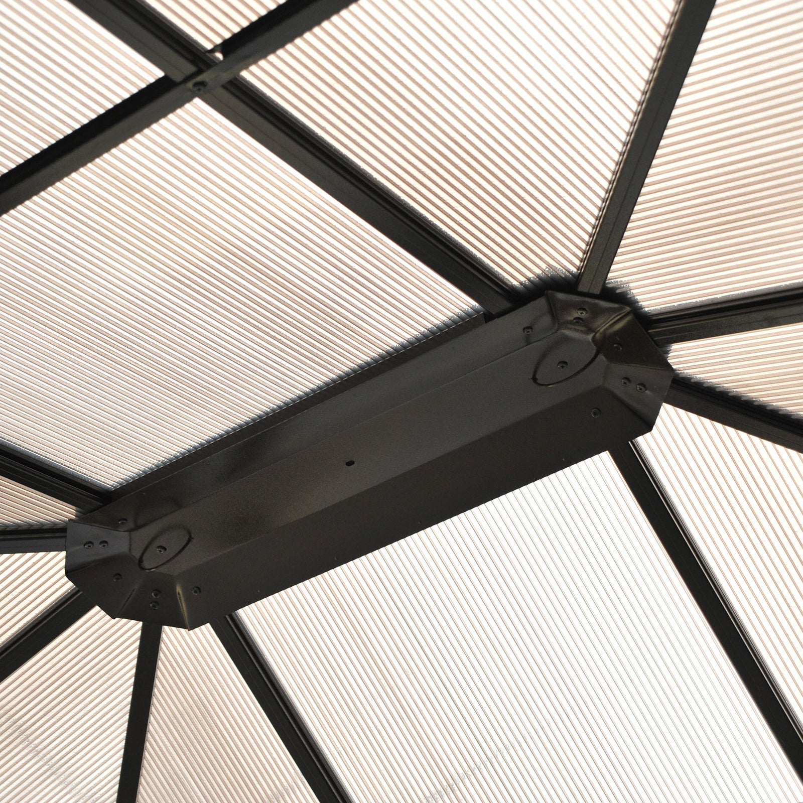 4 X 3.6m Hardtop Gazebo Canopy With Roof And Aluminium Frame