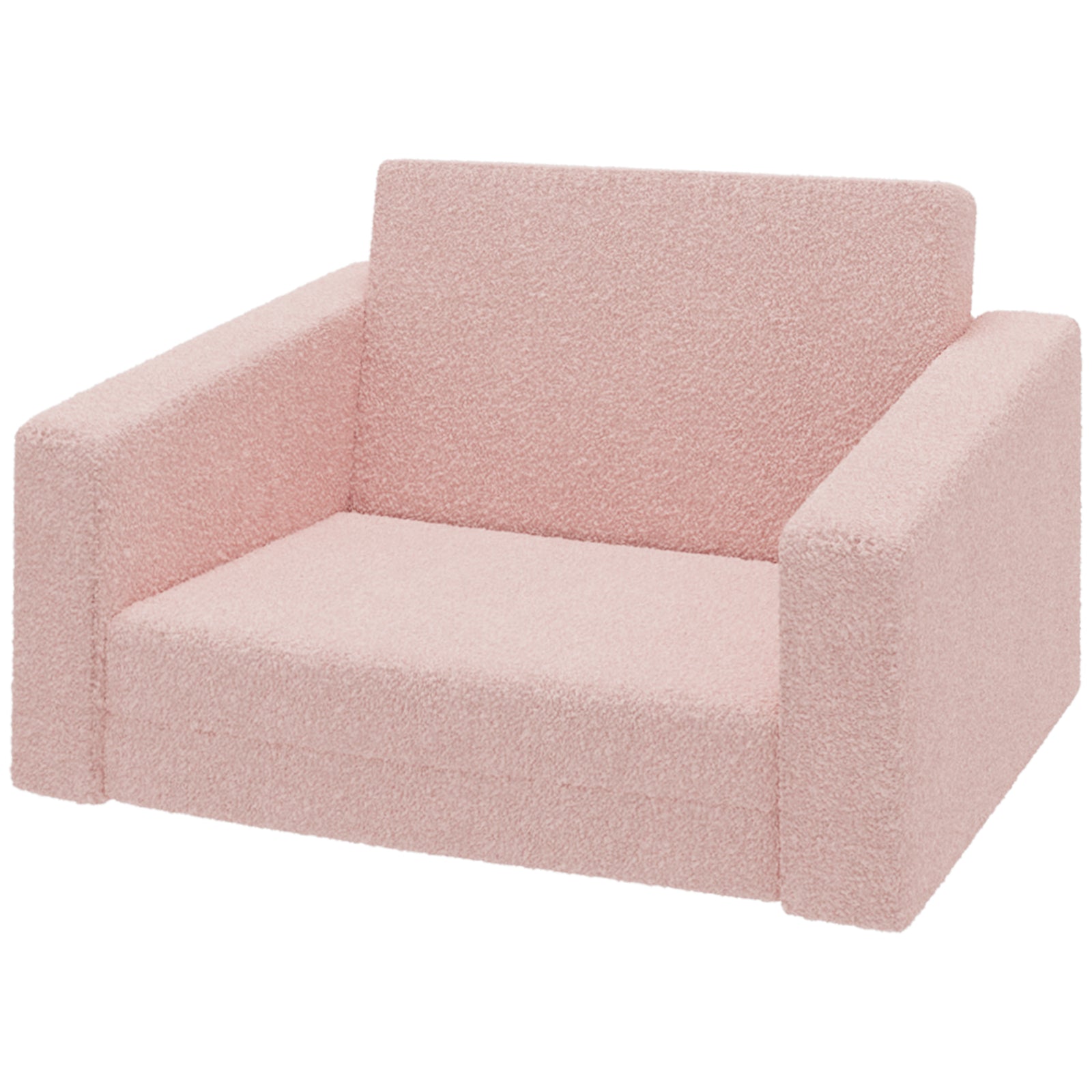 2 In 1 Kids Chair Recliner With Washable Cushion, Cover | Pink