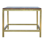 Solid Wood Rectangle Gold Coffee Table