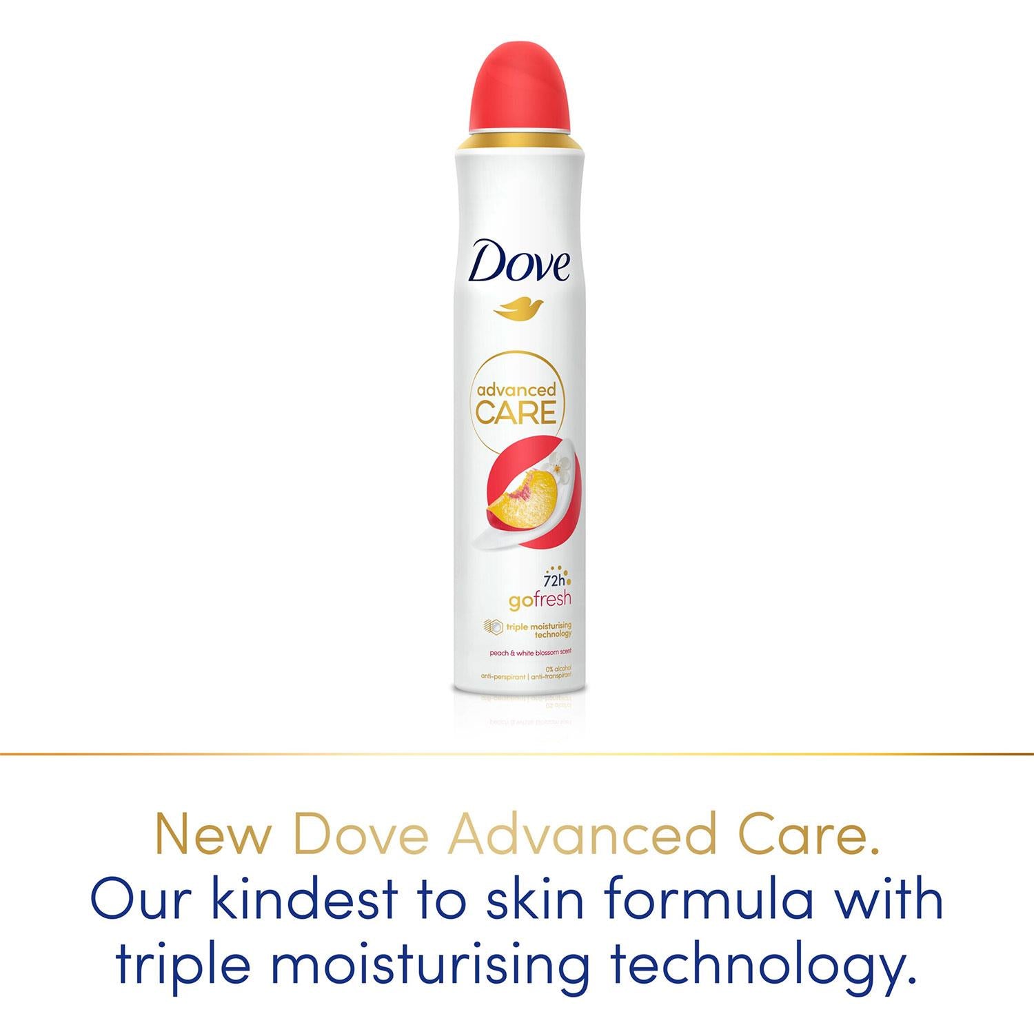 Advanced Care Go Fresh Antiperspirant Spray Peach & White Blossom, 6x200ml