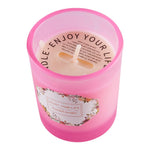 Lemon And Rose Soy Wax Scented Candle For Relaxation & Home Décor