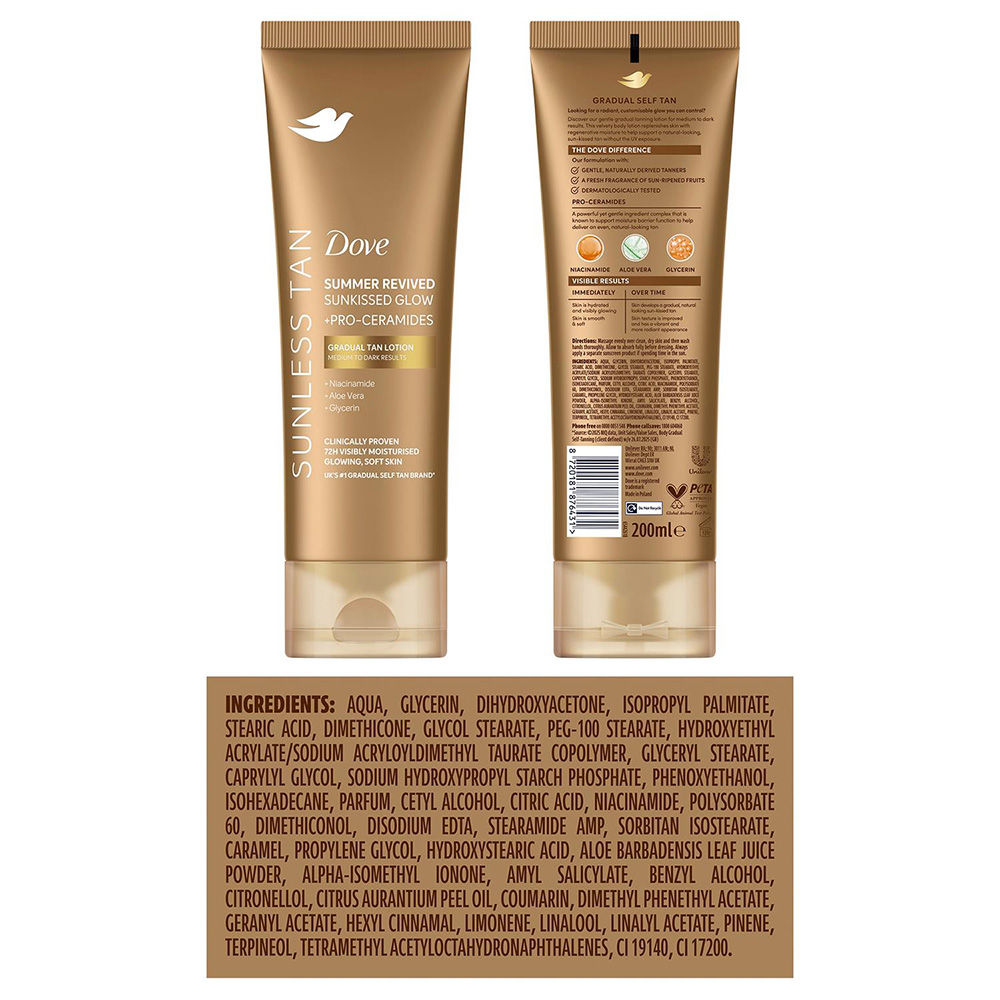 Summer Revived Gradual Tan Lotion 200ml 6 Pack, Medium To Dark Glow*