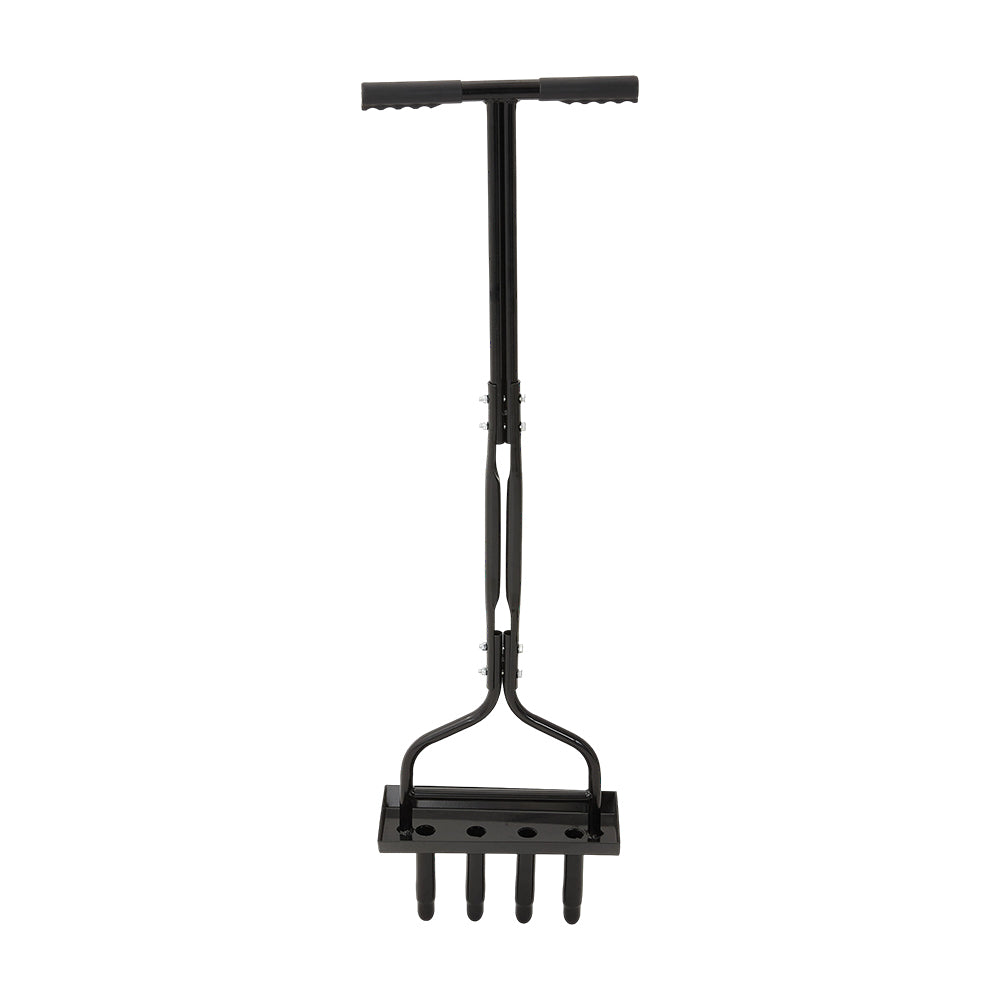 Lawn Aerator With Soil Core Storage Tray
