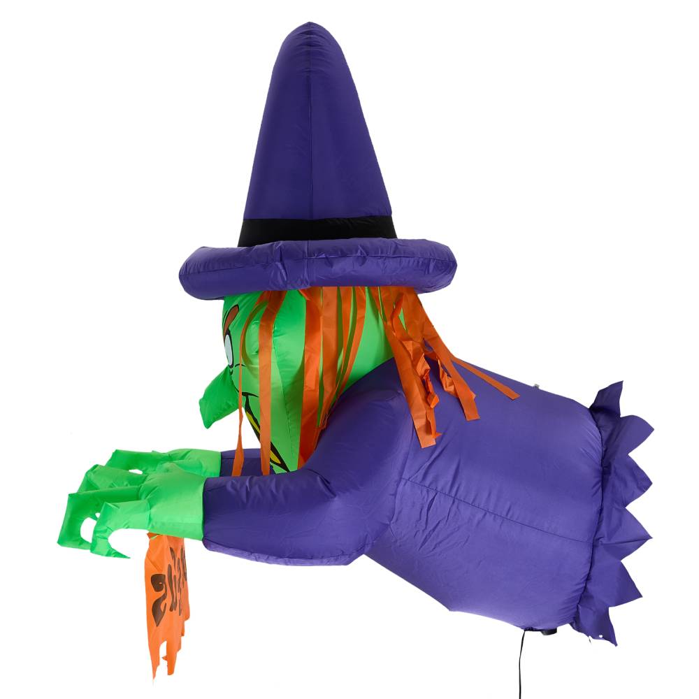 4ft Halloween Inflatable Witch Decorations With Build-in Led Lights