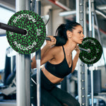 Olympic Weight Plates Set, Solid Rubber, 2x15kg, 2"/5cm Hole | Green