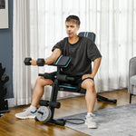 Foldable Adjustable Weight Bench, Full Body Workout, Blue