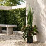 90cm Uv Potted Uv Grass Plant With Artificial Display Foliage