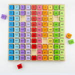 Wooden Number Tray, Kids Maths Toy - 100 Pieces