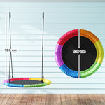AIYAPLAY Nest Swing Heavy Duty 300kg Waterproof 120 Cm Rainbow