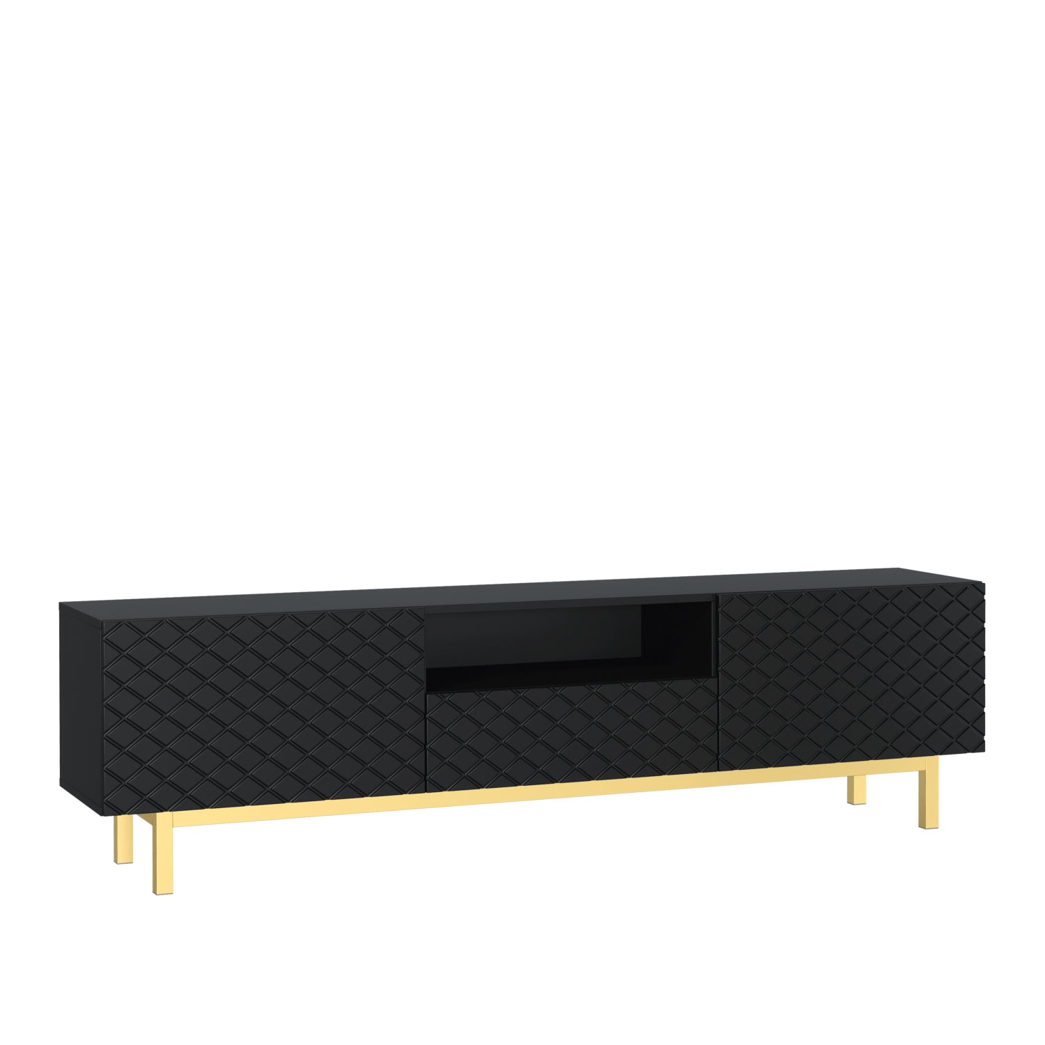 Diamond Luxe Tv Unit 180cm - Deco | Black
