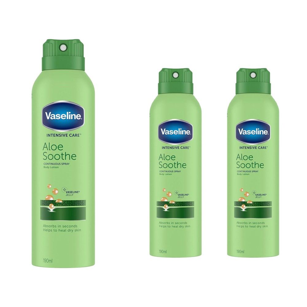 Intensive Care Spray Moisturiser Aloe Soothe, 3x190ml