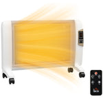 Mica Electric Space Heater Portable With 2 Heat Settings | One Size | White