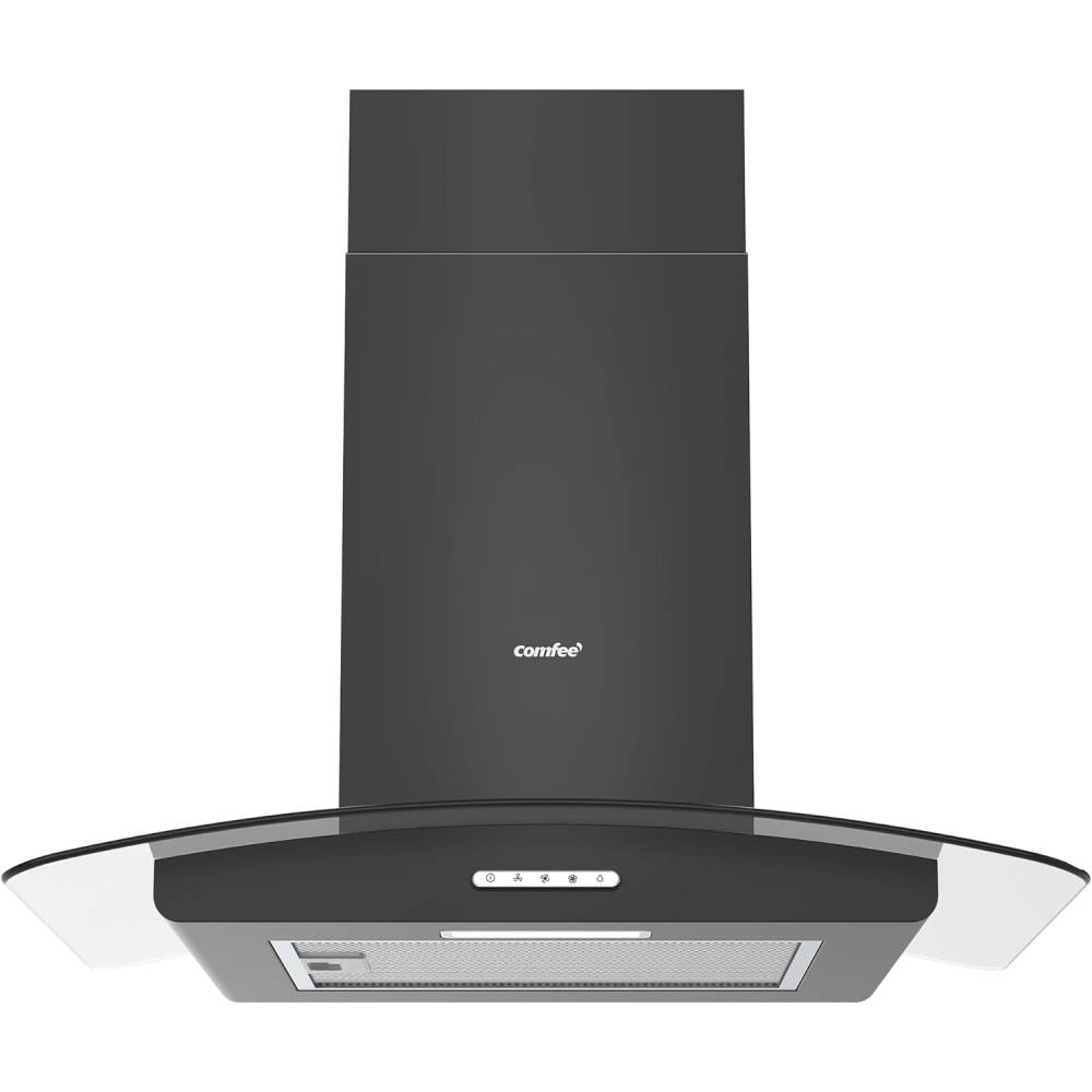 60cm Chimney Cooker Range Hood Kitchen Extractor With 3-speed Modes | Black