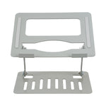Aluminium Alloy Foldable Laptop Stand Adjustable, Portable & Ventilated Laptop Holder For 11 To 17 Inch Laptops | Silver