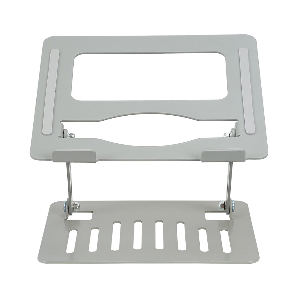 Aluminium Alloy Foldable Laptop Stand Adjustable, Portable & Ventilated Laptop Holder For 11 To 17 Inch Laptops | Silver