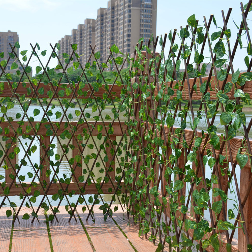 Pothos Leaf Artificial Hedge Panel | Medium | Green