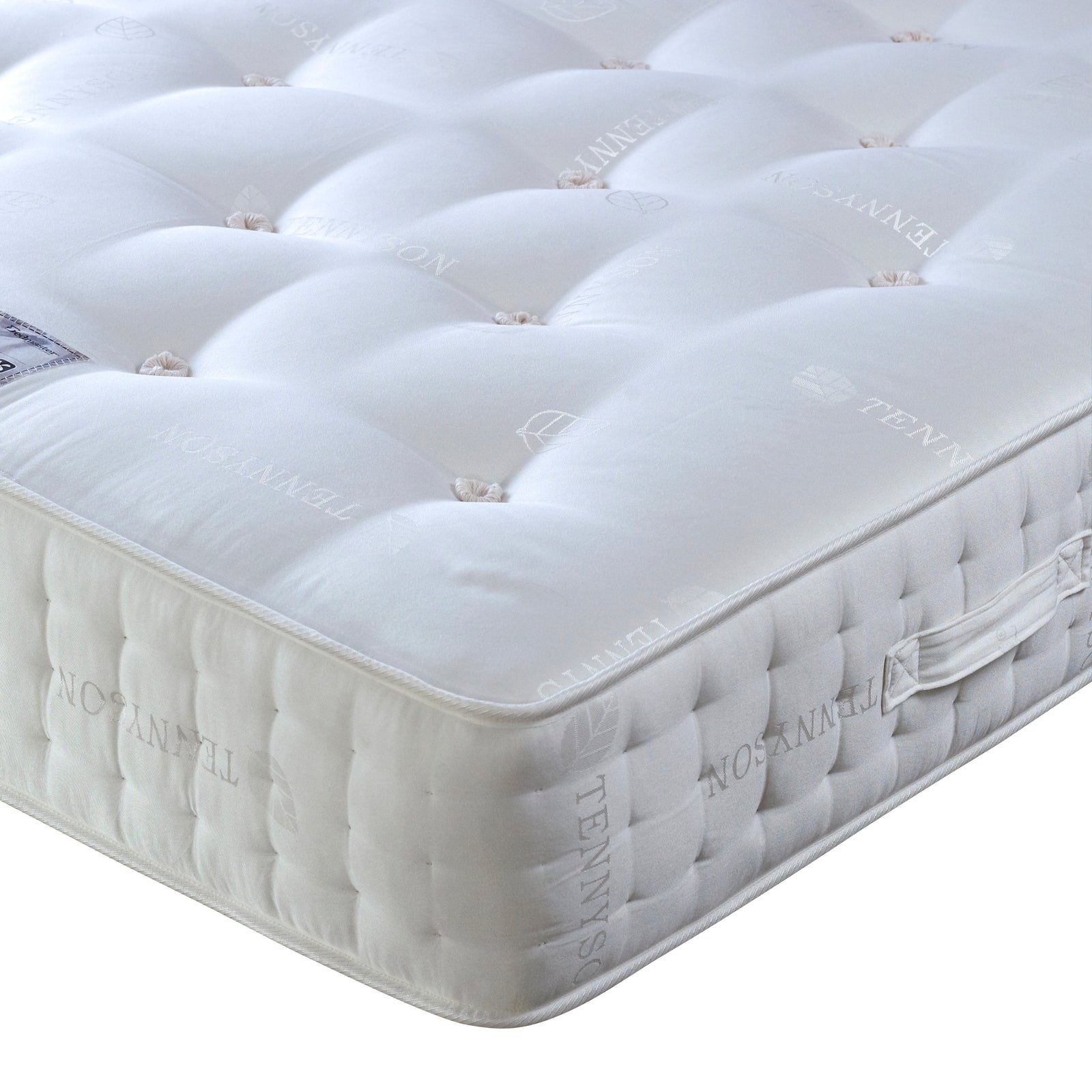 Tennyson 4000 Twin Pocket Sprung Natural Orthopaedic Mattress | Super King | White