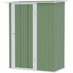 Outdoor Storage Shed Steel Garden Shed With Lockable Door | Green