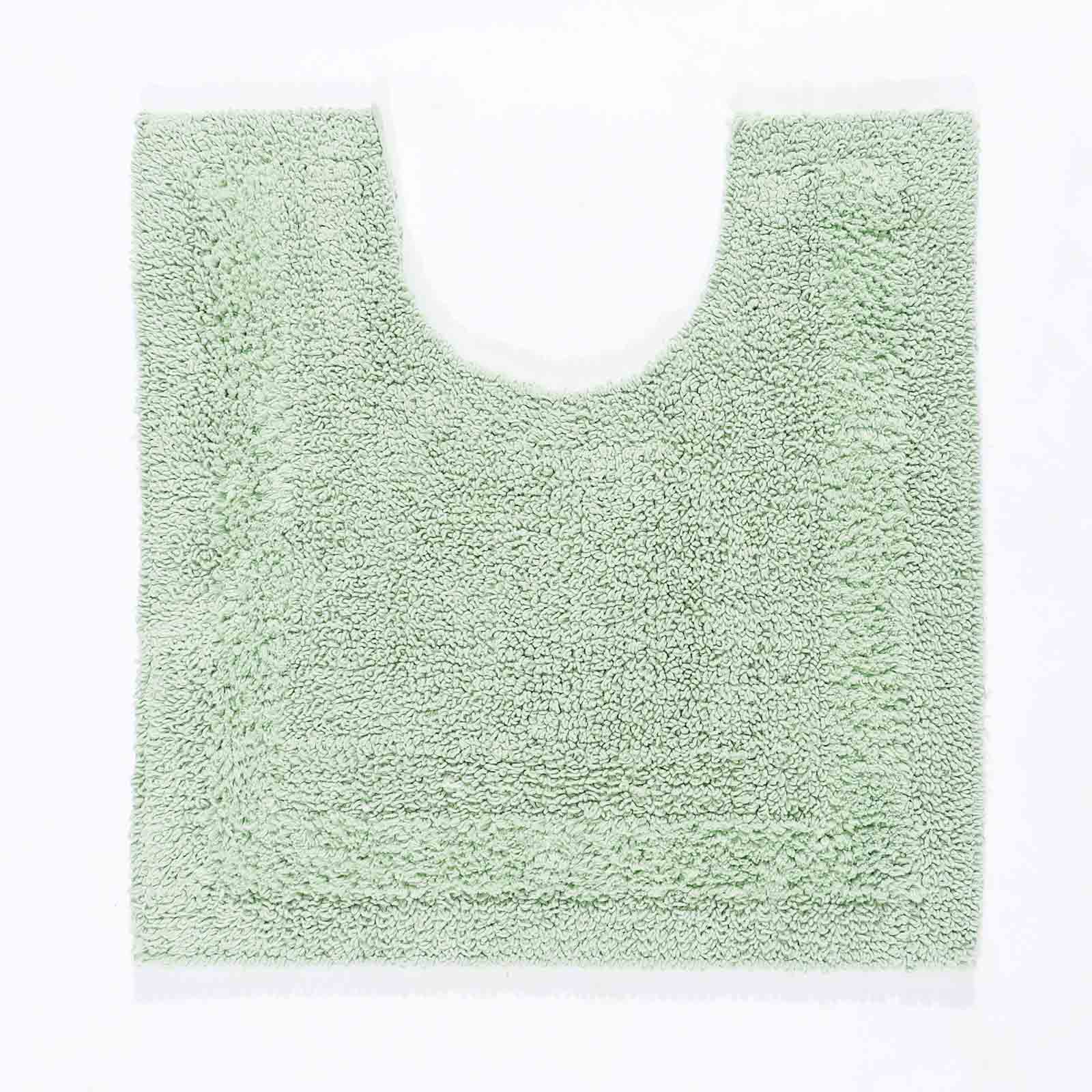 Luxury Reversible Cotton Bath Mat | Pedestal Mat | Sage Green