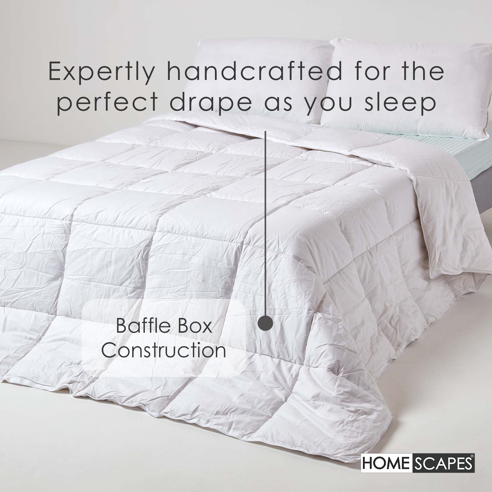 Indulgent Pure Mulberry Silk Blend 4.5 Tog Spring/summer Duvet | Double | White