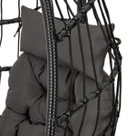 Hanging Chair With Stand And Cushion | Black