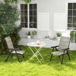 Folding Chair W/ Breathable Mesh Fabric Seat | Set of 2