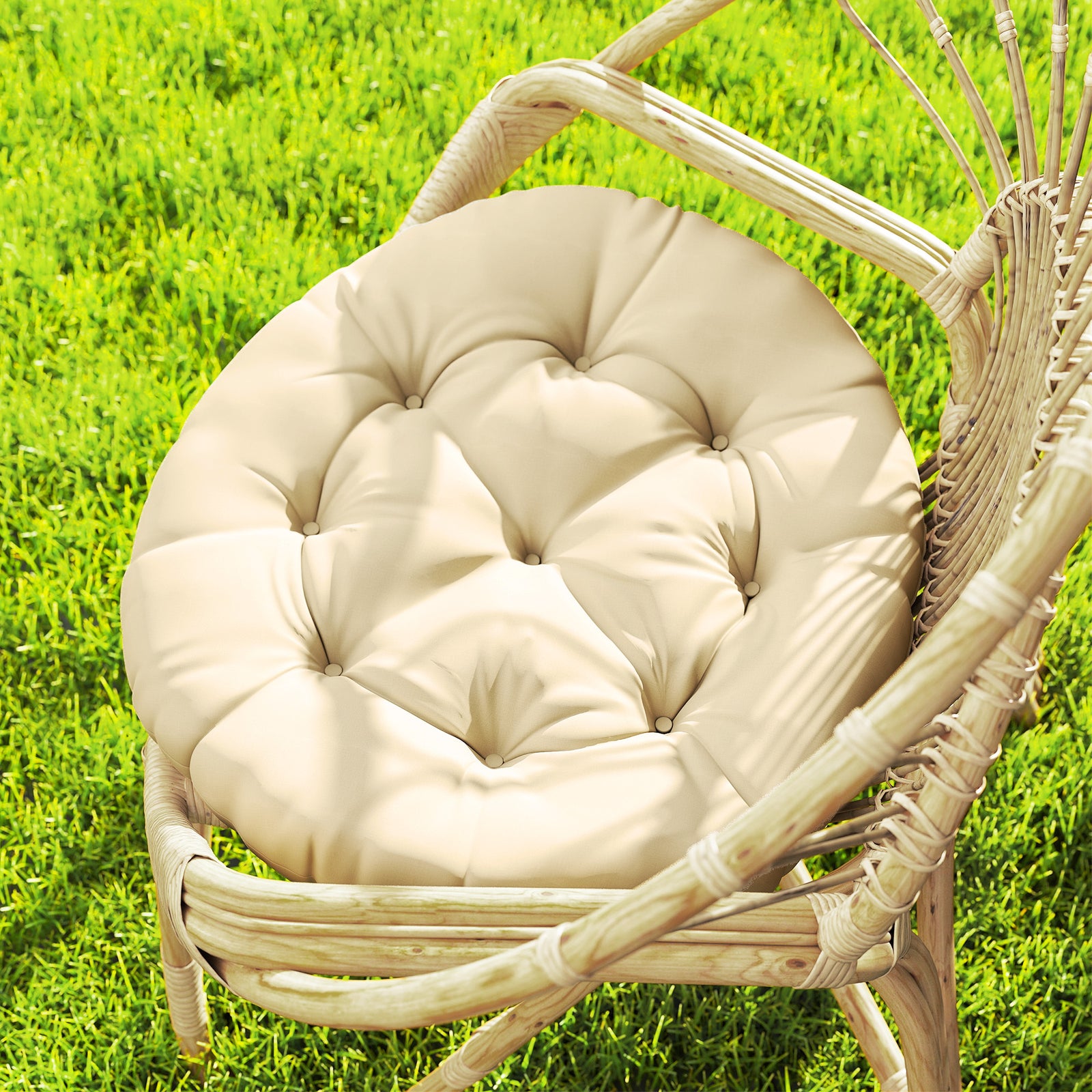 Round Patio Chair Cushions | Beige