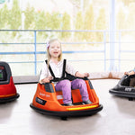 Kids Bumper Car W/ 360-degree Rotation Spin, Lights, Music | Orange