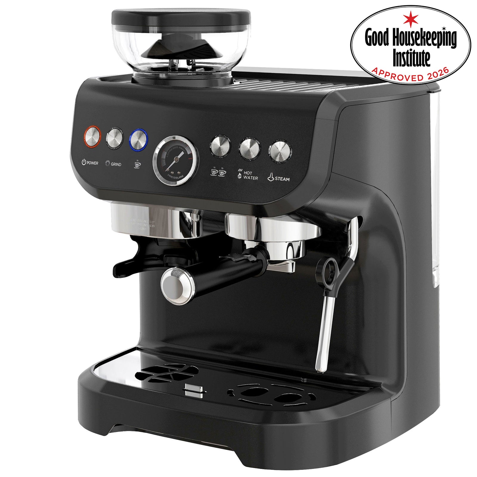 Espresso Machine Bean Grinder And Steam Wand 15 Bar