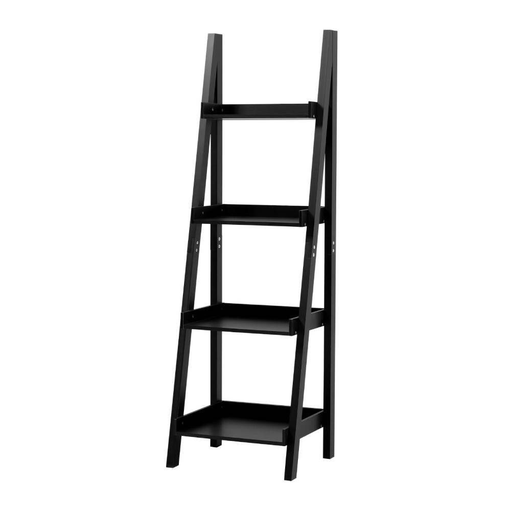 4-tier Wooden Display Ladder Shelf For Home