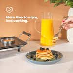 Livivo Teppanyaki Tabletop Electric Grill 2000w With Non Stick Plate And Tray