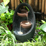 Outdoor Creative Egg Shape Water Feature Fountain Electric