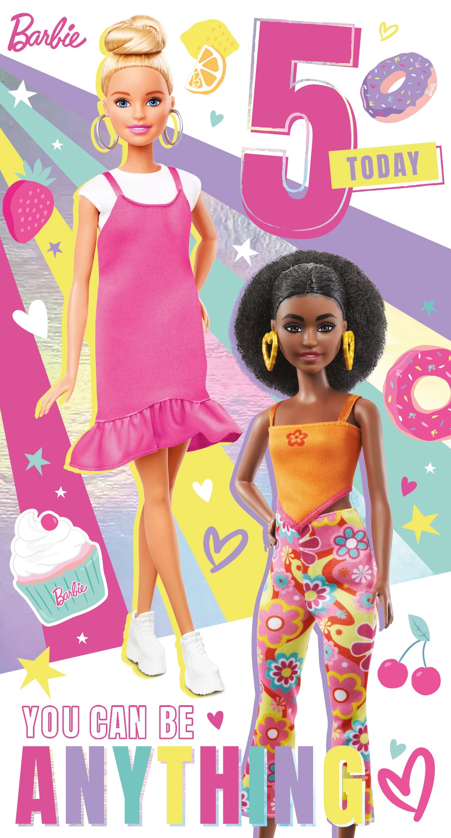 Barbie Age 5 Birthday Card Official Product