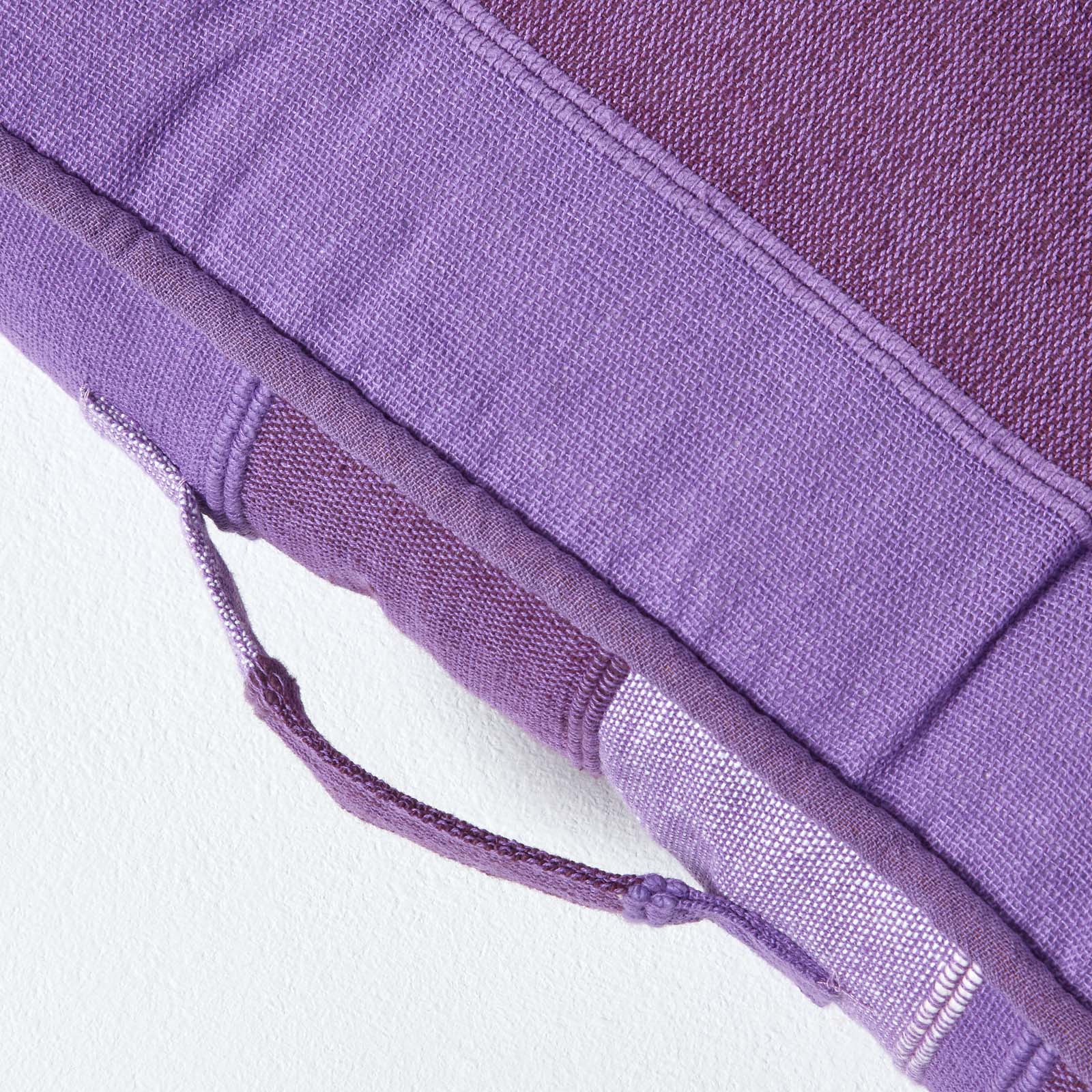 Morocco Striped Cotton Floor Cushion | 40cm x 40cm | Mauve
