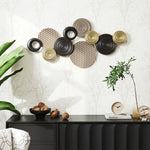 HOMCOM Metal Wall Art, Large 3d Wall Sculpture For Living Room Dining Room