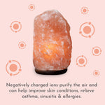 Himalayan Crystal Handcrafted Salt Lamp Wooden Base, Extra Large