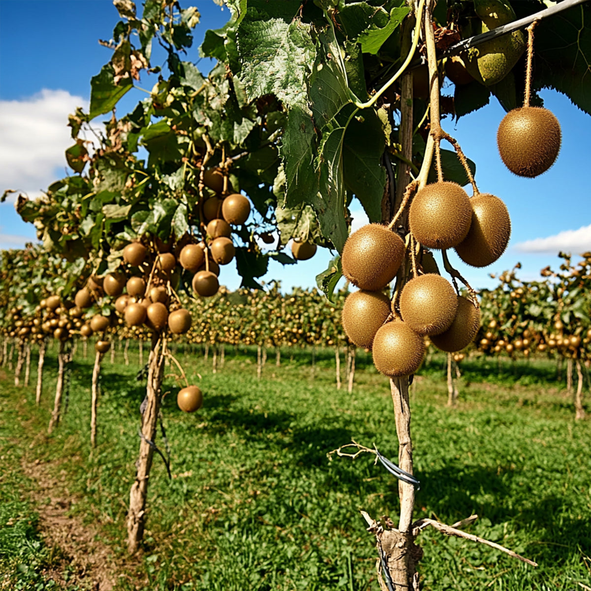 Kiwi Fruit - Actinidia Deliciosa 'jenny' - Height 20-40cm - ⌀9cm | Set of 3 | Green