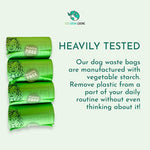 Compostable Dog Waste Bags - 4 X 4 Rolls Of 15 Bags - 240 Bags
