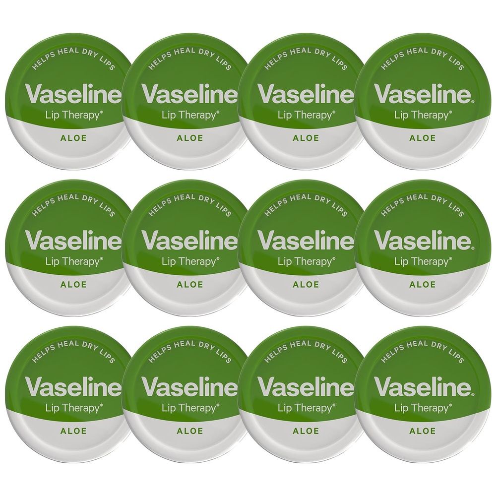 Vaseline Lip Therapy Petroleum Jelly, Aloe Vera 20gm Hydrating Lip Balm