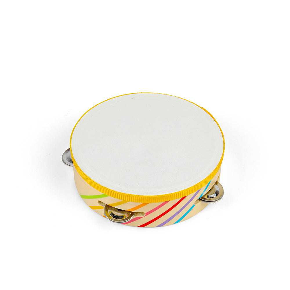 Bigjigs Toys Wooden Tambourine - Children's Musical Instrument
