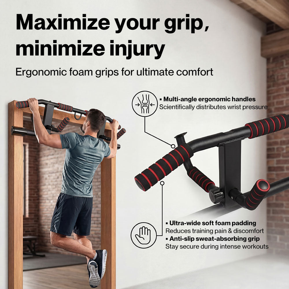 Pull Up Bar Doorway Chin Up Bar Home Strength Gym Heavy Duty Non Slip