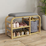 Shoe Rack Bench With Seat For Hallway, Entryway
