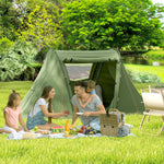 3 Man Tent, 3000mm Waterproof, Living Area, 2 Bedrooms | Green