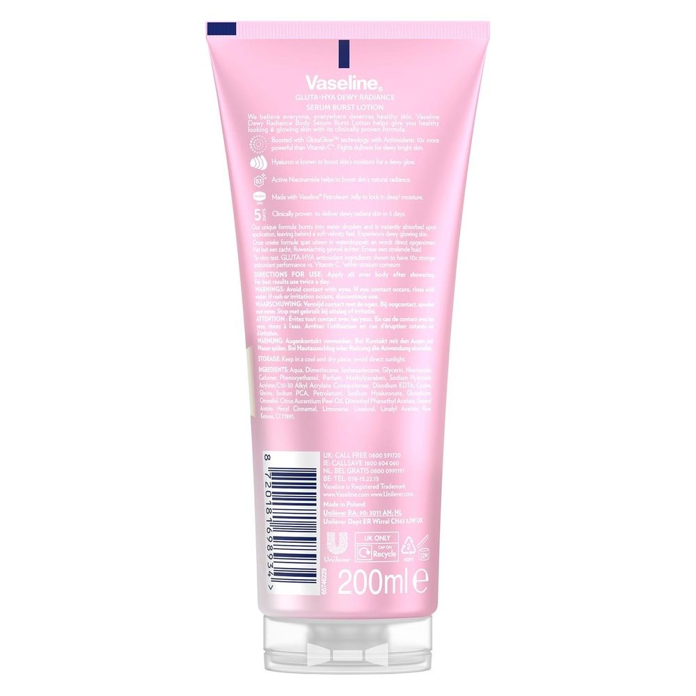 Gluta-hya Dewy Radiance Serum Burst Body Lotion 200ml | Set-of-6