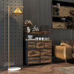 Bedroom Chest Of Drawers 4/5/6/7 Drawer Dresser W/ Shelf | Extra Large | Brown