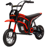24v Kids Electric Motorbike With Twist Grip Throttle, Music, Horn | Red