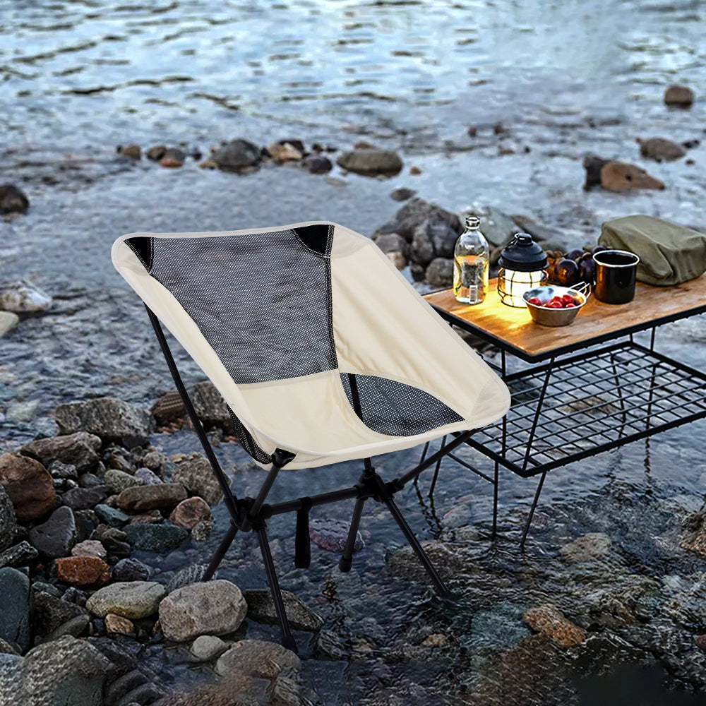 Portable Folding Camping Chair | One Size | Beige