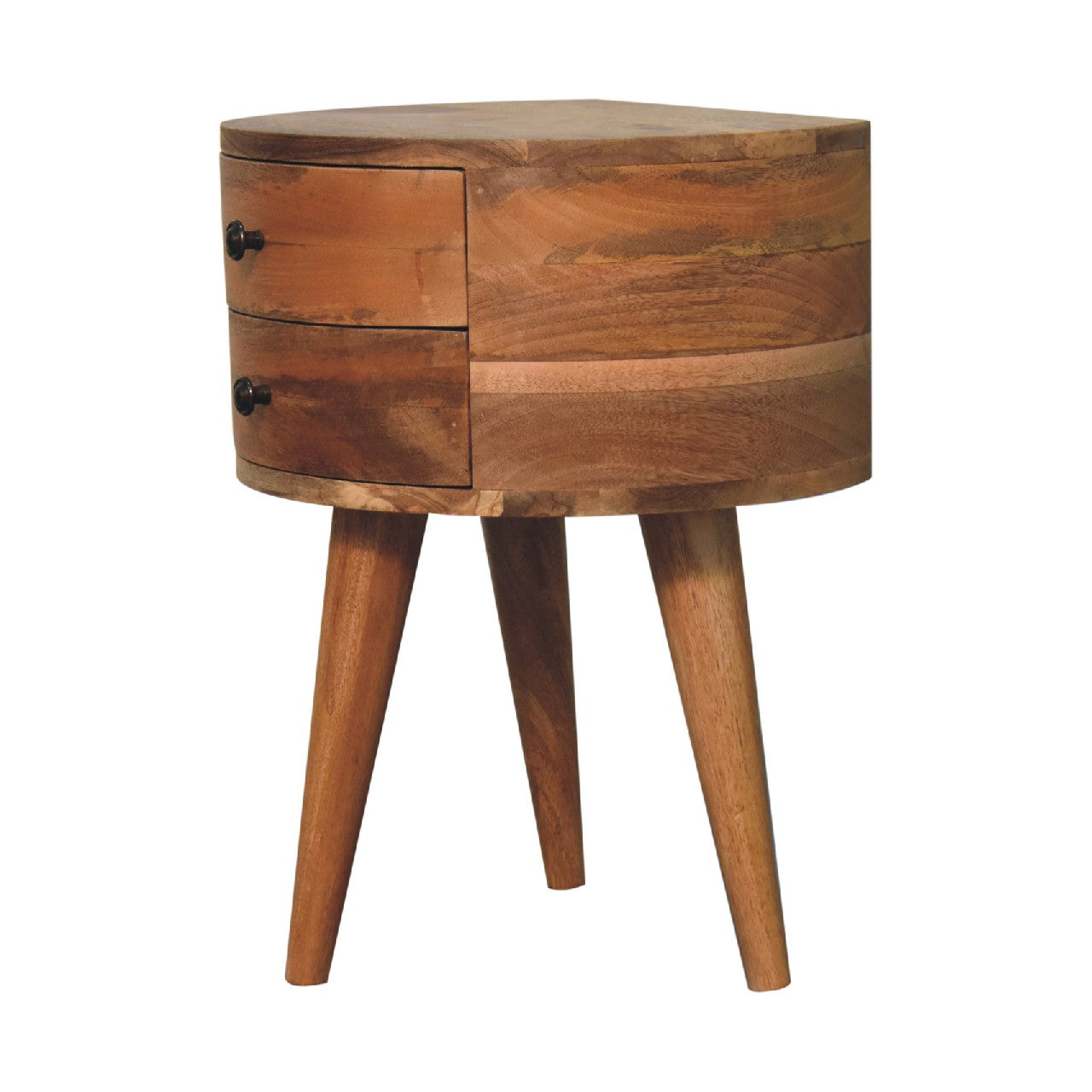 Solid Wood Odyssey Oak-ish Tripod Bedside